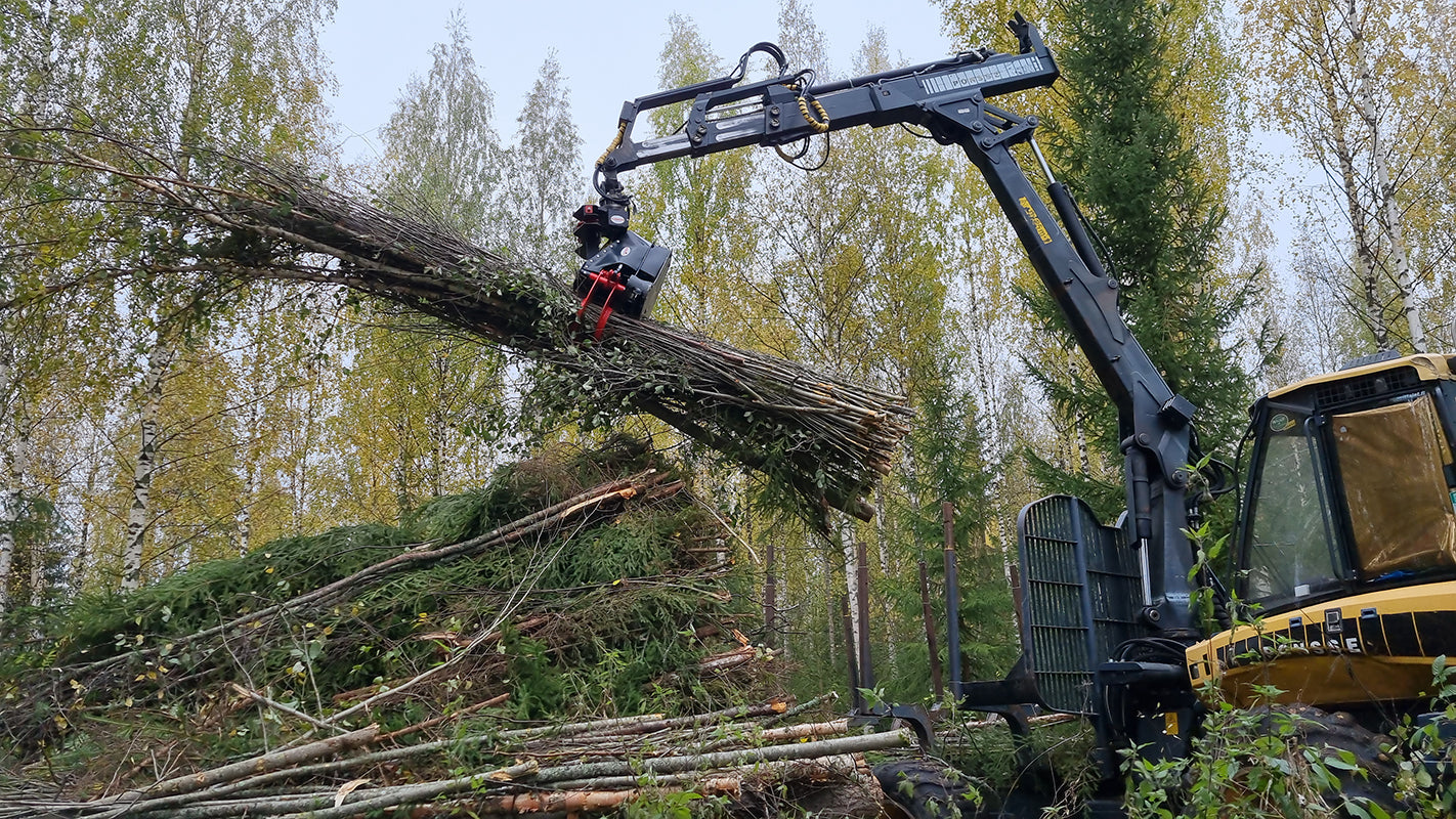 farmikko energiklipper tømmerkran akkumulering